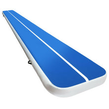 Load image into Gallery viewer, 6m x 1m Inflatable Air Track Mat 20cm Thick Gymnastic Tumbling Blue And White-Includes pump
