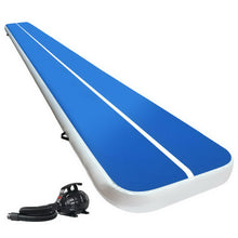 Load image into Gallery viewer, Everfit 6X1M Inflatable Air Track Mat 20CM Thick with Pump Tumbling Gymnastics Blue
