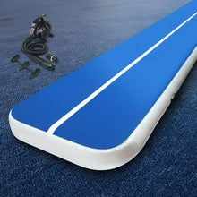 Load image into Gallery viewer, Everfit 6X1M Inflatable Air Track Mat 20CM Thick with Pump Tumbling Gymnastics Blue
