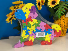 Load image into Gallery viewer, Puzzle for toddlers- Wooden animal themed puzzle -Puppy
