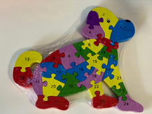 Load image into Gallery viewer, Puzzle for toddlers- Wooden animal themed puzzle -Puppy
