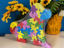 Load image into Gallery viewer, Puzzle for toddlers- Wooden animal themed puzzle -Puppy
