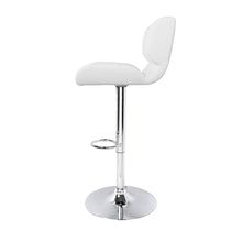 Load image into Gallery viewer, Artiss Set of 2 PU Leather Gas Lift Bar Stools - White and Chrome
