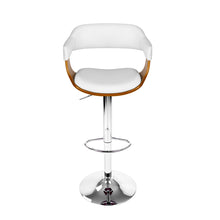 Load image into Gallery viewer, Artiss Wooden PU Leather Bar Stool - White and Chrome
