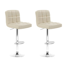 Load image into Gallery viewer, Artiss Set of 2 PU Leather Gas Lift Bar Stools - Beige
