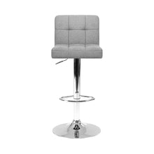 Load image into Gallery viewer, Artiss Set of 2 Fabric Swivel Bar Stools - Grey
