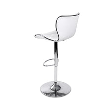 Load image into Gallery viewer, Artiss Set of 2 PU Leather Patterned Bar Stools - White and Chrome
