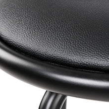 Load image into Gallery viewer, Artiss Set of 2 PU Leather Bar Stools - Black and Steel
