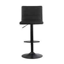 Load image into Gallery viewer, Artiss Set of 2 Faux Linen Bar Stools - Black
