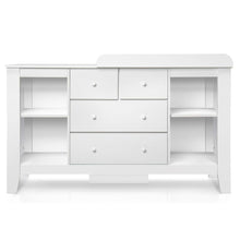 Load image into Gallery viewer, Keezi Baby Change Table Tall boy Drawers Dresser Chest Storage Cabinet White
