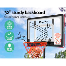 Load image into Gallery viewer, Everfit Adjustable Portable Basketball Stand Hoop System Rim
