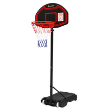 Load image into Gallery viewer, Everfit 2.1M Adjustable Portable Basketball Stand Hoop System Rim Black
