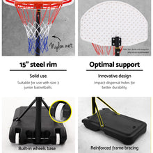 Load image into Gallery viewer, Pro Portable Basketball Stand System Hoop Height Adjustable Net Ring
