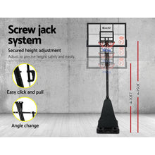 Load image into Gallery viewer, Everfit Pro Portable Basketball Stand System Ring Hoop Net Height Adjustable 3.05M
