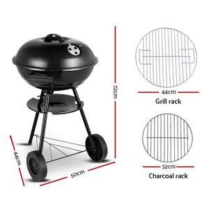 Grillz Charcoal BBQ Smoker Drill Outdoor Camping Patio Barbeque Steel Oven