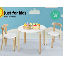 Load image into Gallery viewer, Keezi Nordic Kids Table Chair Set 3PC Desk Activity Study Play Children Modern
