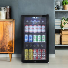 Load image into Gallery viewer, Devanti 98L Bar Fridge Glass Door Mini Freezer Fridges Countertop Beverage Commercial
