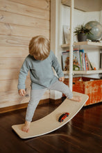 Load image into Gallery viewer, Best Balance Board for kids and adults, handmade European Baltic birch wood with non slip Felt base ideal for balance, exercise, yoga, play and fun.
