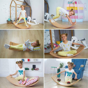 Best Balance Board for kids and adults, handmade European Baltic birch wood ideal for balance, exercise, yoga, play and fun