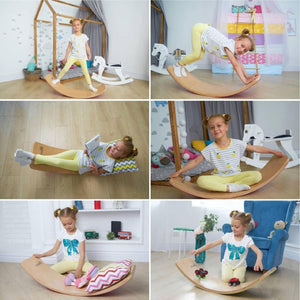 Balance board for yoga and kids