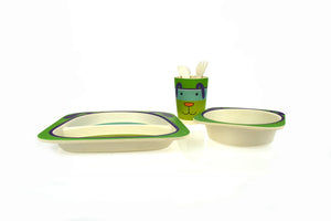 Bamboo Kids dog themed dinnerware 5pcs-Dog