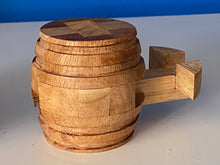 Load image into Gallery viewer, Barrel wood puzzle 3D hand made wooden  - for kids or adults
