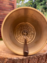 Load image into Gallery viewer, Brass Bell 6 inch Buddhist Nepal Tibetan Prayer Bell Meditation Stress Relief or Sound Therapy.
