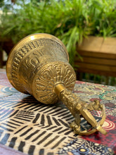 Load image into Gallery viewer, Brass Bell 6 inch 14 cm Buddhist Nepal Tibetan Prayer Bell Meditation Stress Relief or Sound Therapy
