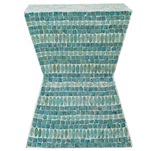 Load image into Gallery viewer, Turquoise Morocco Shell Side Table
