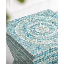 Load image into Gallery viewer, Turquoise Morocco Shell Side Table
