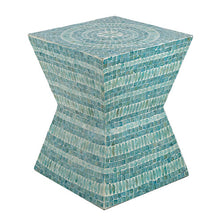 Load image into Gallery viewer, Turquoise Morocco Shell Side Table

