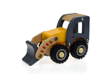 Load image into Gallery viewer, Wooden bobcat excavator with movable parts-large: 15 cm length.
