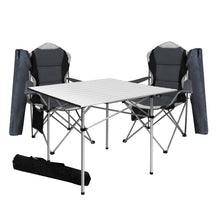 Load image into Gallery viewer, Weisshorn Levede Roll Up Camping Table Folding Portable Aluminum Outdoor BBQ
