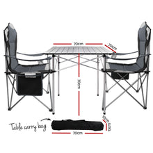 Load image into Gallery viewer, Weisshorn Levede Roll Up Camping Table Folding Portable Aluminum Outdoor BBQ

