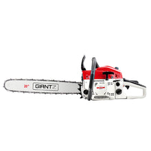 Load image into Gallery viewer, Giantz 58CC Commercial Petrol Chainsaw - Red &amp; White
