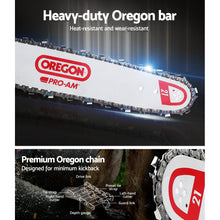 Load image into Gallery viewer, GIANTZ 52cc Commercial Petrol Chainsaw 20 Oregon Bar E-Start Chains Saw Tree
