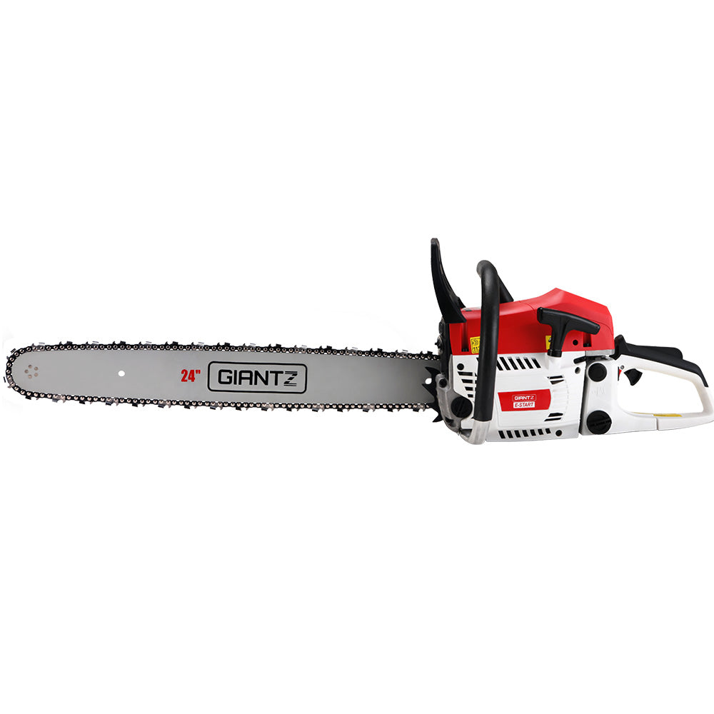 Giantz 62cc Chainsaw Petrol Commercial 24