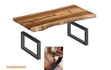 Load image into Gallery viewer, Coffee Table 1.2m (120cm) Hand carved from Acacia tree (Saur Wood)-designed by nature.
