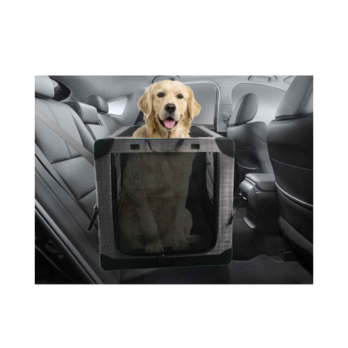 Collapsible Pet Travel Crate - X-Large Dog Cat Soft Foldable Portable Car Carrier-6