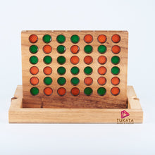 Load image into Gallery viewer, 4 IN A ROW GAME Connect four board game -folds away travel ready
