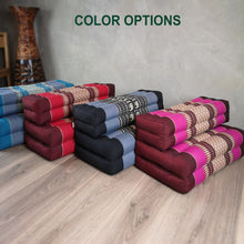 Load image into Gallery viewer, Thai kapok cushion3-Fold Zafu Meditation Cushion Set Pink
