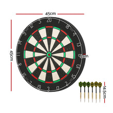 Load image into Gallery viewer, 18&quot; Dartboard Dart Board with Steel Darts Competition Party Game
