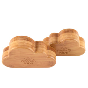 Toddlers mealtime Egg holders 100% sustainable bamboo Cloud Dippy Cups (Set of 2)