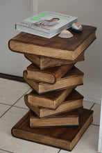 Load image into Gallery viewer, Side Table, corner Stool, Plant Stand Raintree Wood Natural Finish-Book Stack stool
