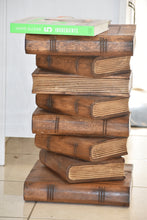 Load image into Gallery viewer, Side Table, corner Stool, Plant Stand Raintree Wood Natural Finish-Book Stack stool
