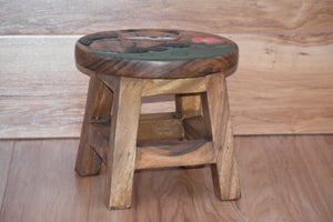 Kids Chair Wooden Stool Animal CAT Theme Children’s Chair and Toddlers Stepping Stool Model 2