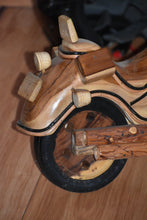 Load image into Gallery viewer, Fathers Day Gift Motorbike wooden 52 cm sculpture model hand made replica 1/5th scale Cruiser motorbike.
