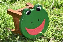 Load image into Gallery viewer, Children&#39;s Wooden Stool FROG Themed Chair Toddlers Step sitting Stool
