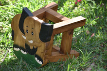 Load image into Gallery viewer, Kids Wooden Stool Elephant Children Chair Toddler Step Stool.
