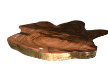 Load image into Gallery viewer, Large exquisite Saur Wood Round Coffee Table, large circumference 118 cm x 112 cm x 9 cm one of kind 100% unique designed  by nature
